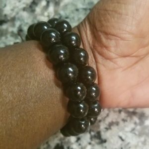 2 Handmade wooden bracelets lightweight